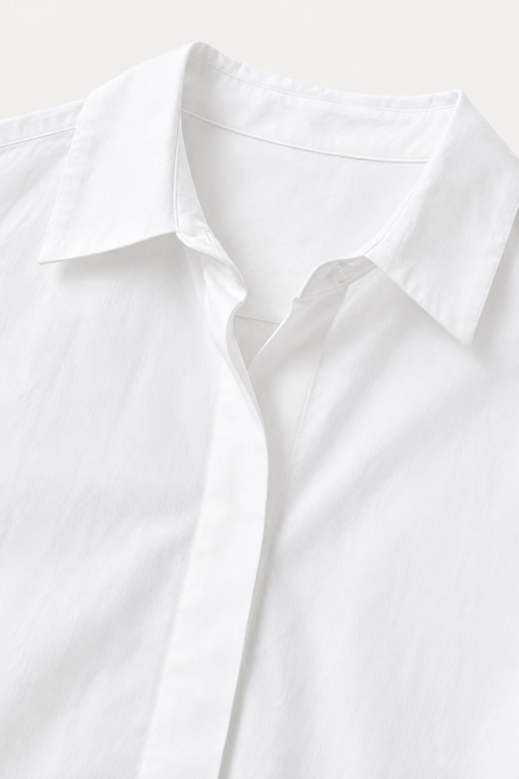 Chemise Blanche Oversize — Blanc — détail