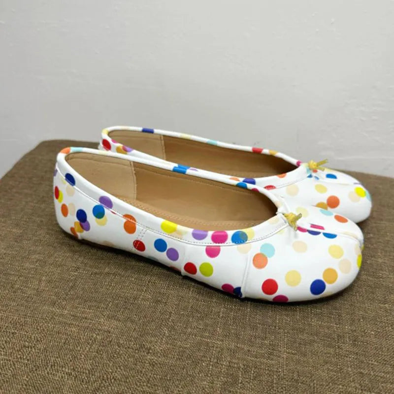 Ballerines Tabi Plissées