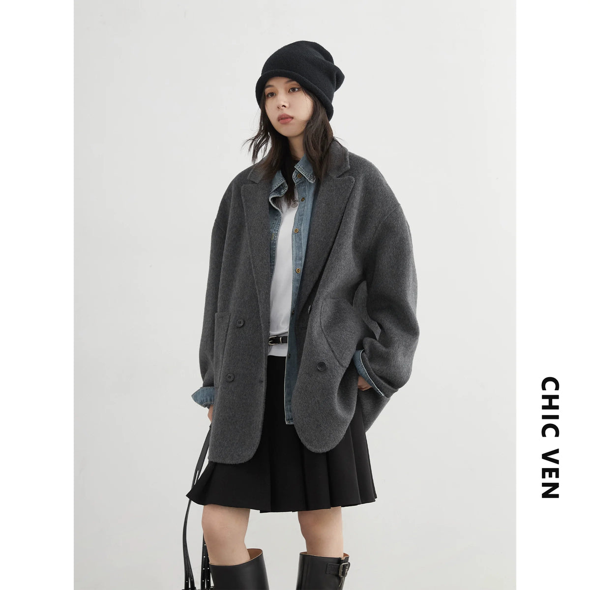 Manteau Long Double Face