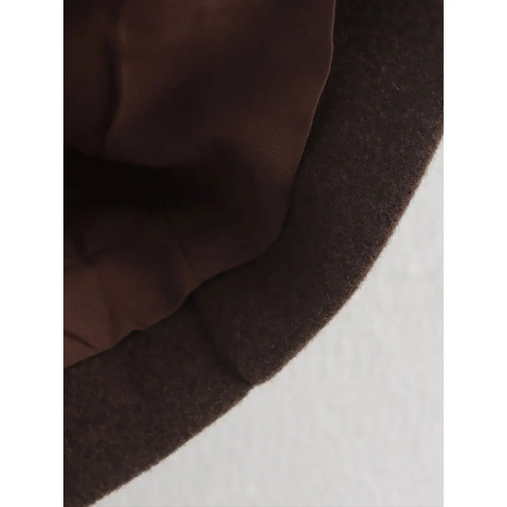 Manteau en Laine Col Cranté
