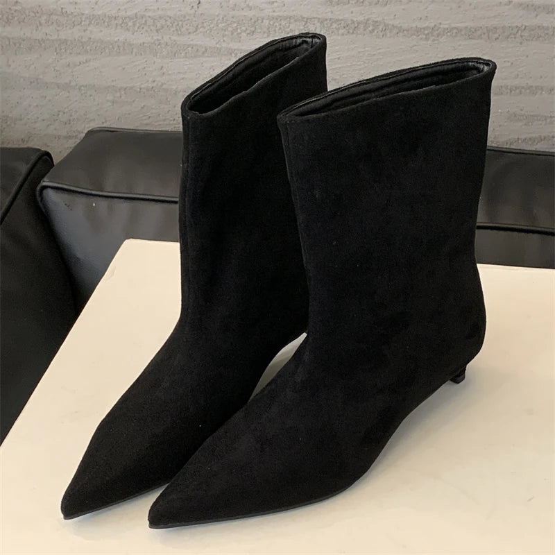 Bottines Pointues Petit Talon