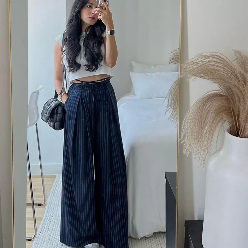 Pantalon de Tailleur Large