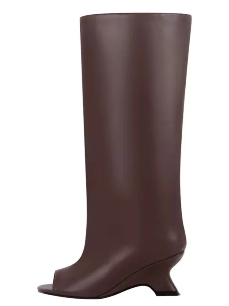 Bottes Hautes Talon Biseauté