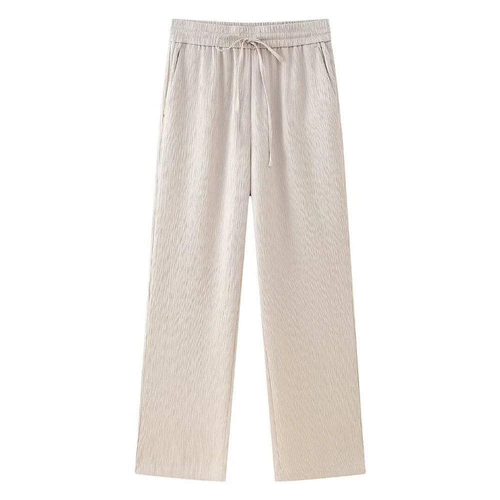 Tailleur Croisé Effet Froissé