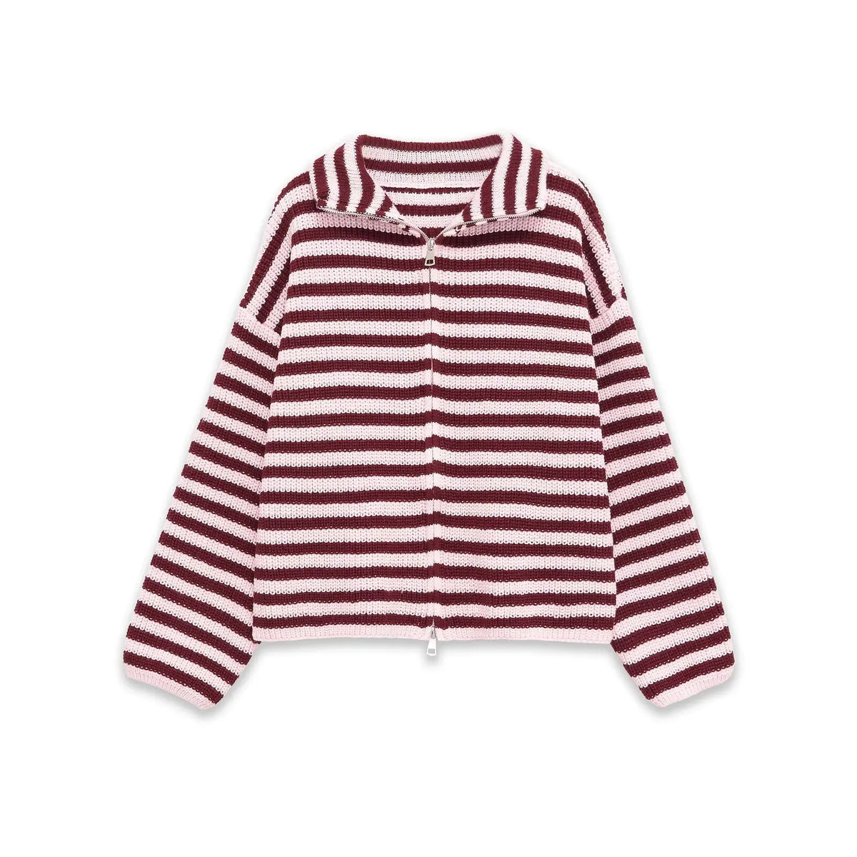 Gilet Zippé Rayé