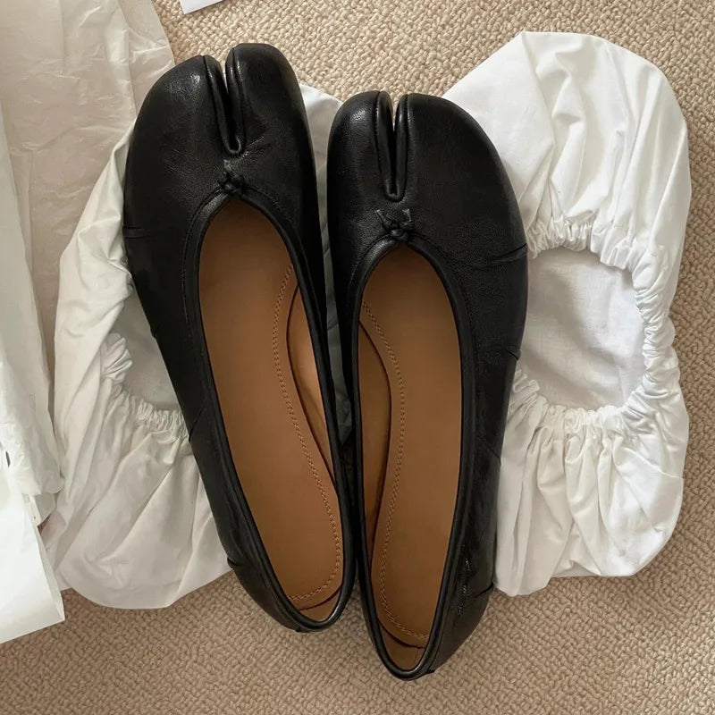 Ballerines Tabi Plissées