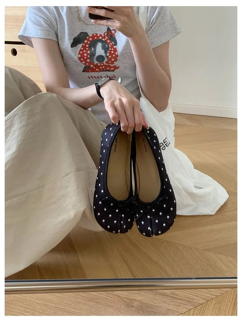 Ballerines Tabi à Nœud