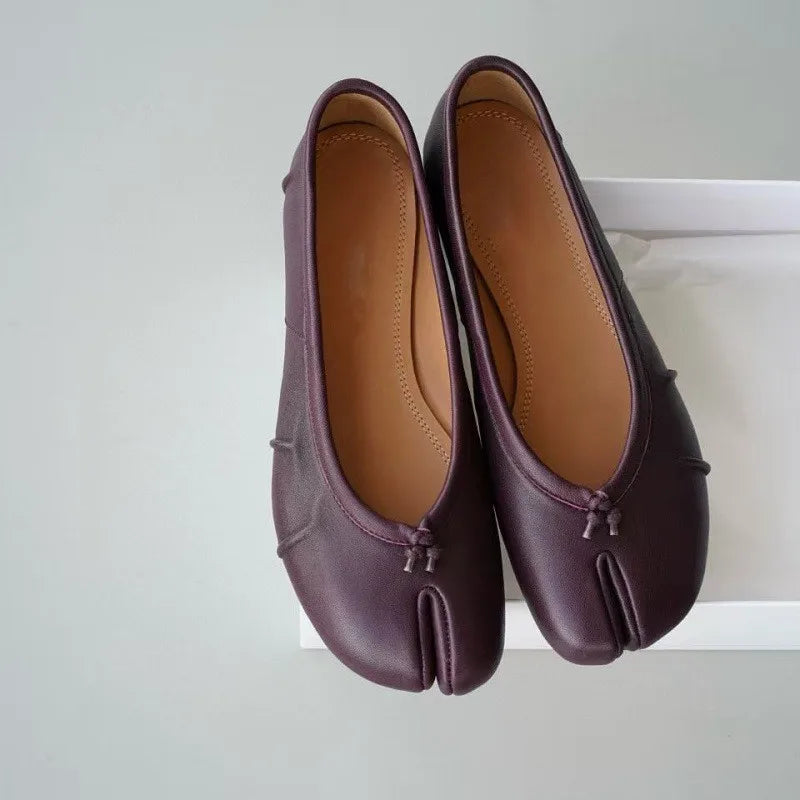 Ballerines Tabi Plissées
