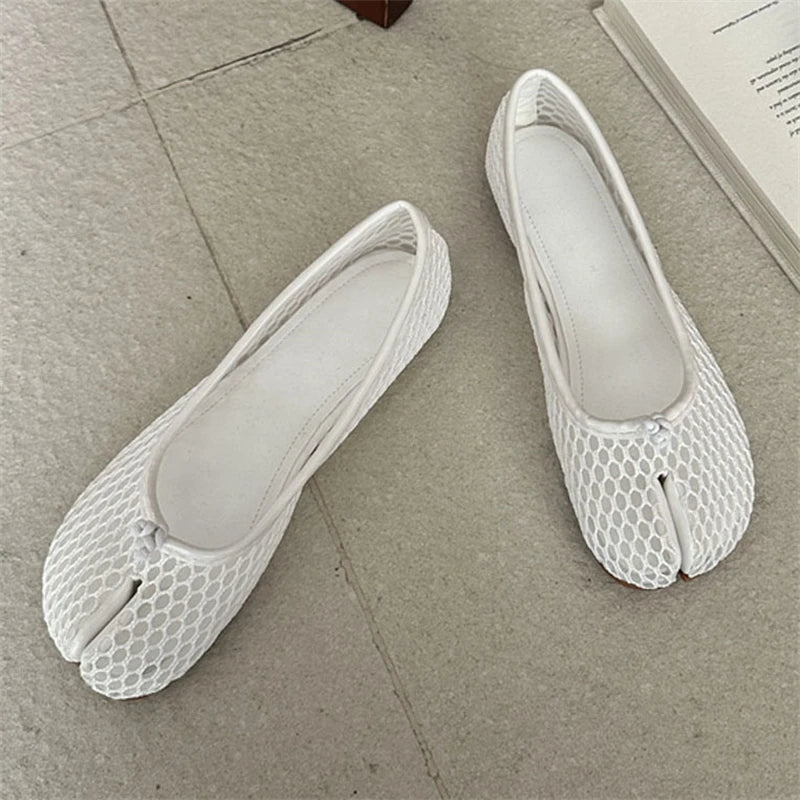 Ballerines Tabi Résille