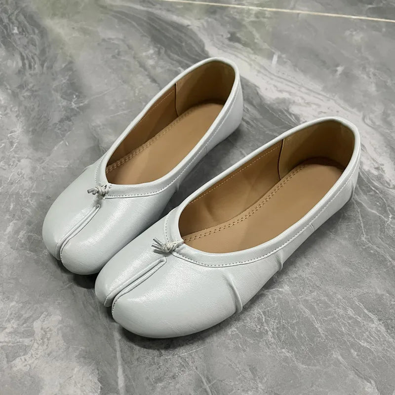 Ballerines Tabi Plissées