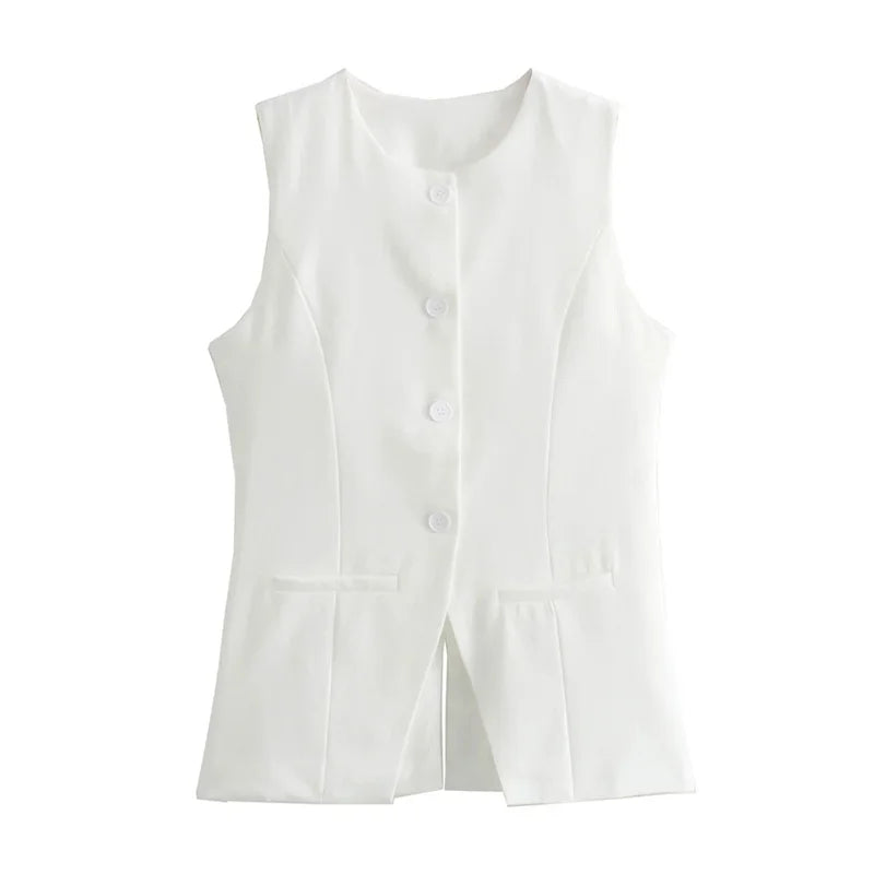Gilet de Costume Boutonné