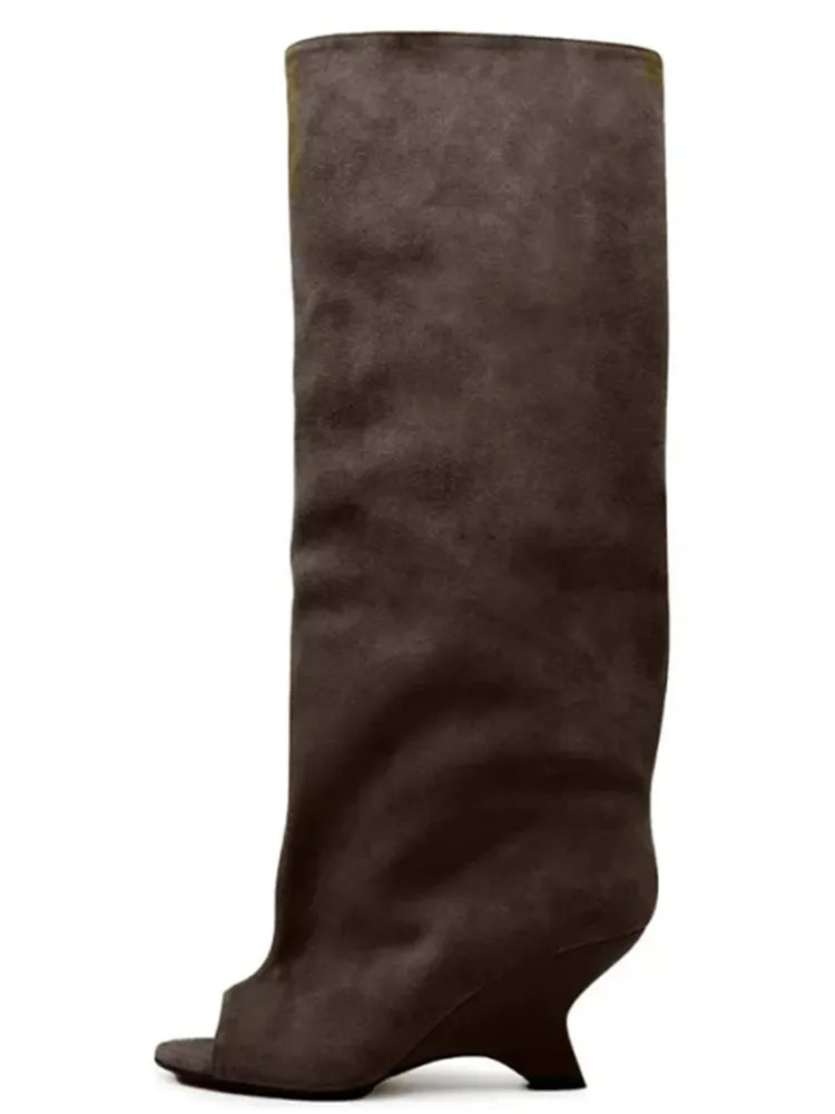 Bottes Hautes Talon Biseauté