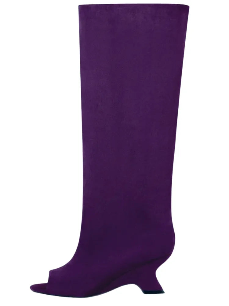 Bottes Hautes Talon Biseauté
