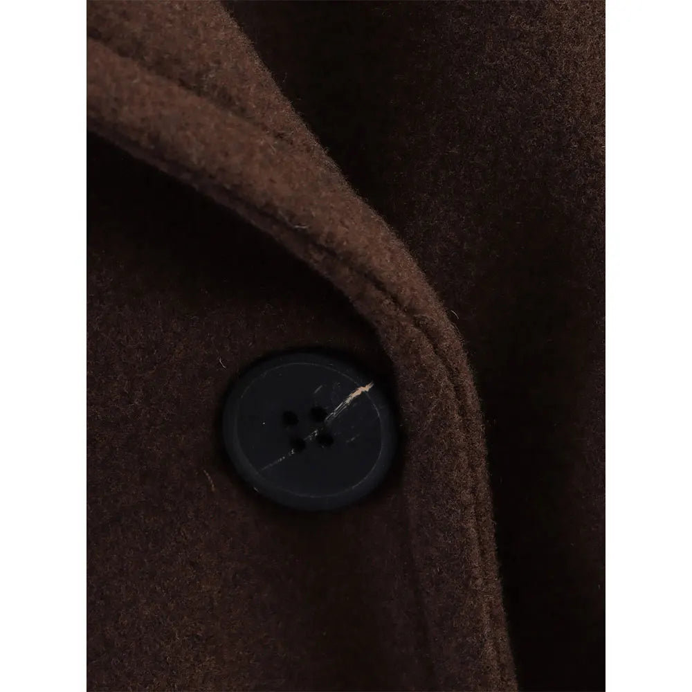 Manteau en Laine Col Cranté