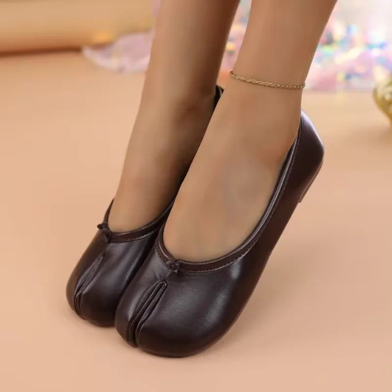 Ballerines Tabi Cuir Souple