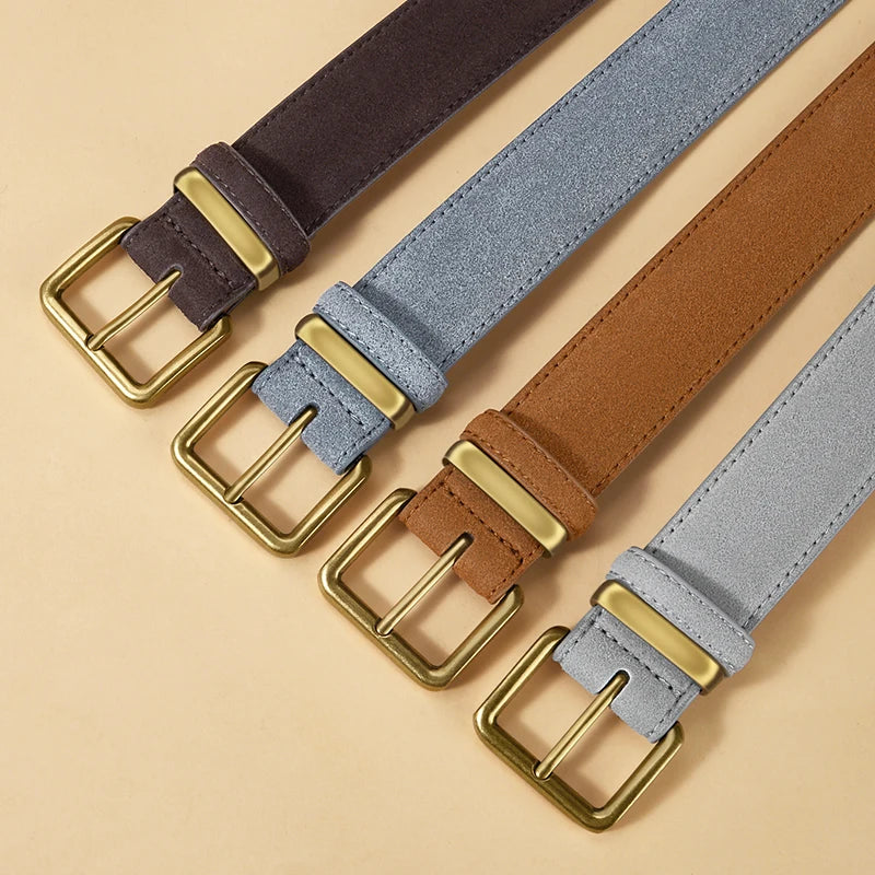 Ceinture en Daim Boucle Dorée