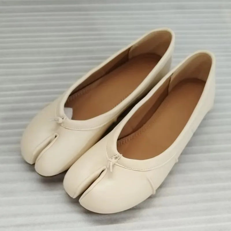 Ballerines Tabi Plissées