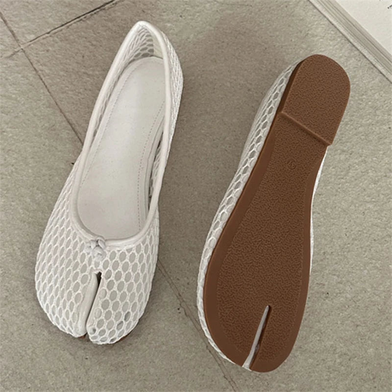 Ballerines Tabi Résille