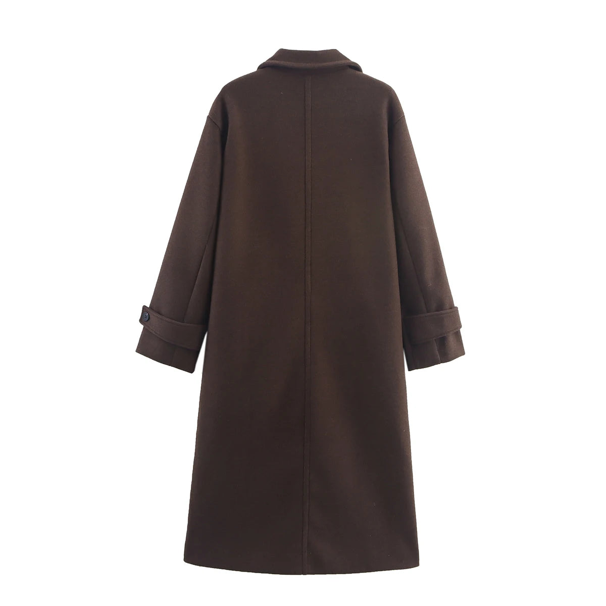 Manteau en Laine Col Cranté