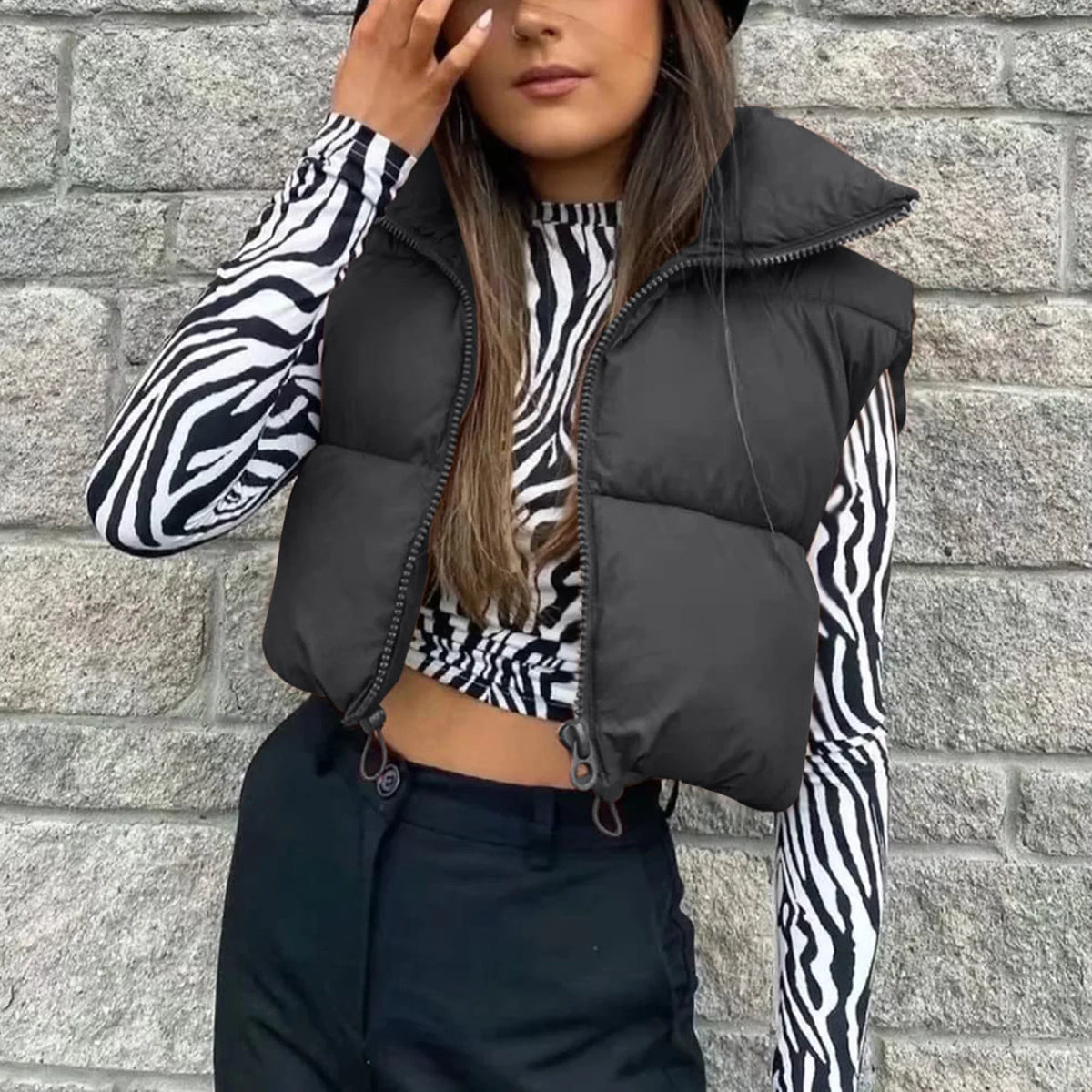 Gilet Matelassé Col Montant