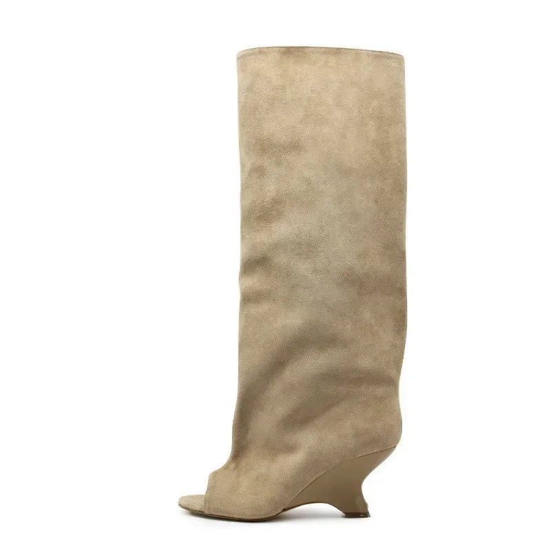 Bottes Hautes Talon Biseauté