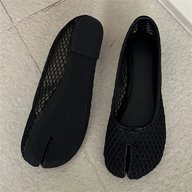 Ballerines Tabi Résille