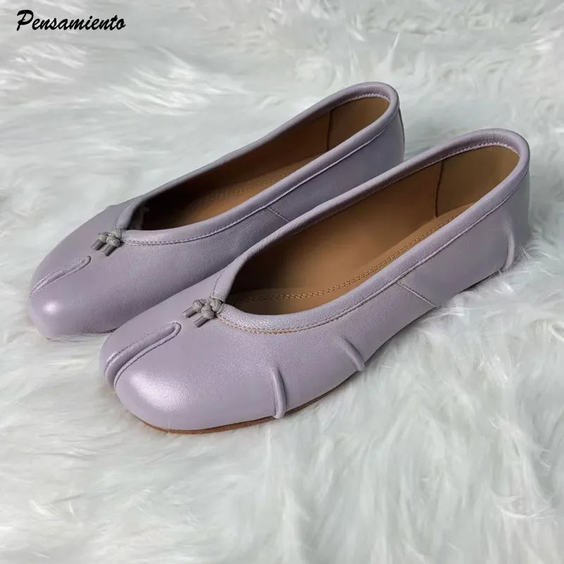 Ballerines Tabi Plissées
