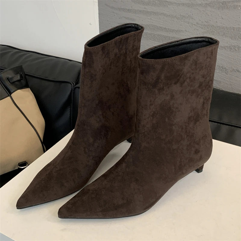 Bottines Pointues Petit Talon