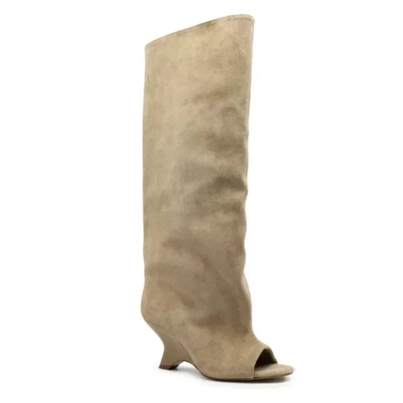 Bottes Hautes Talon Biseauté