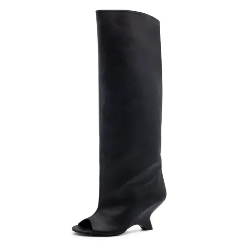 Bottes Hautes Talon Biseauté