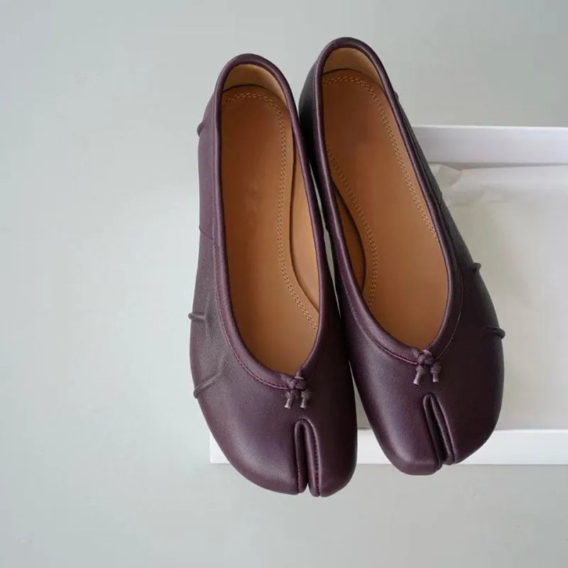 Ballerines Tabi Plissées