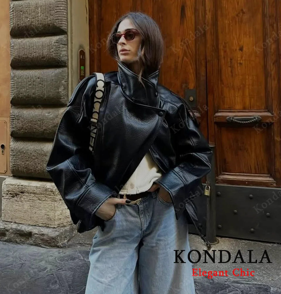 Blouson Aviateur Effet Cuir