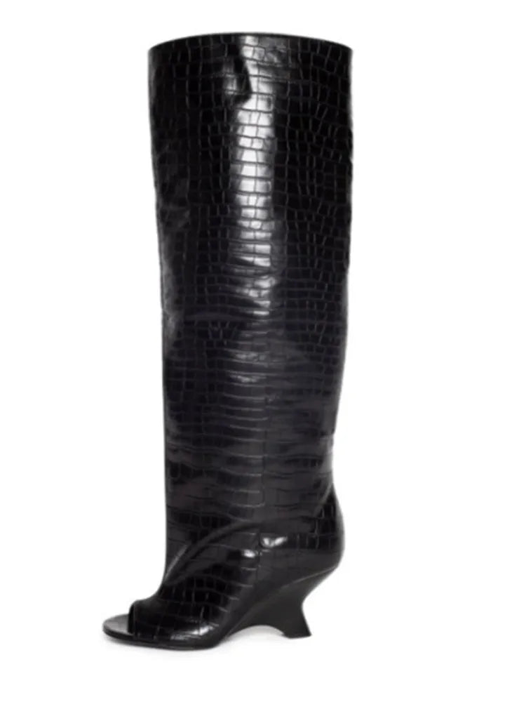 Bottes Hautes Talon Biseauté