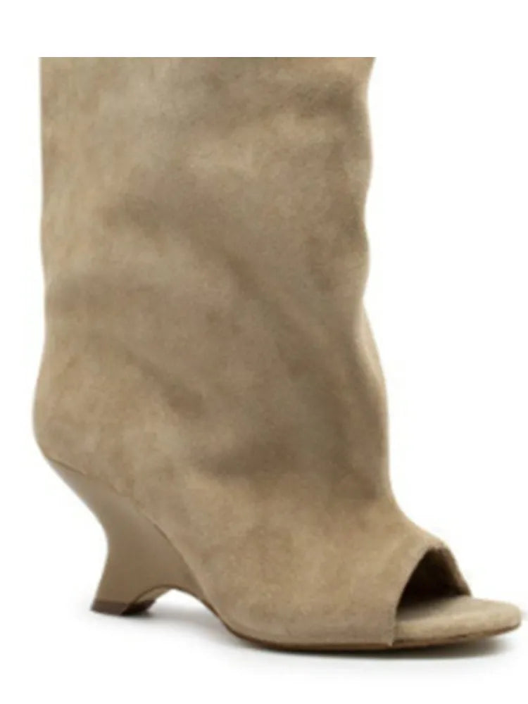 Bottes Hautes Talon Biseauté