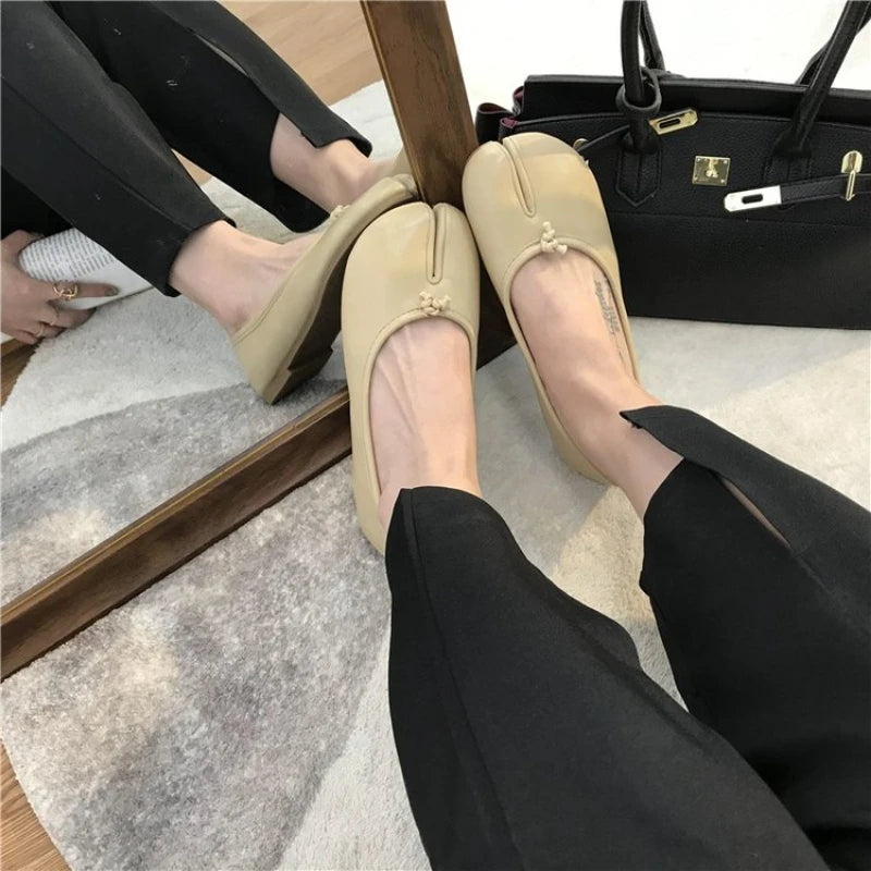 Ballerines Tabi Cuir Souple