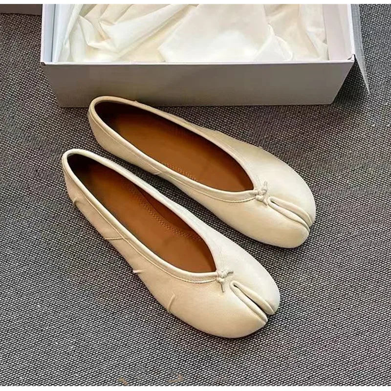 Ballerines Tabi Plissées