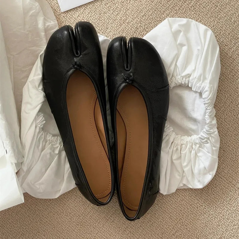 Ballerines Tabi Plissées