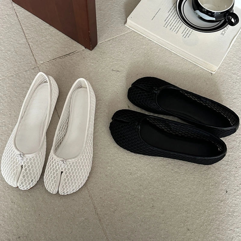 Ballerines Tabi Résille