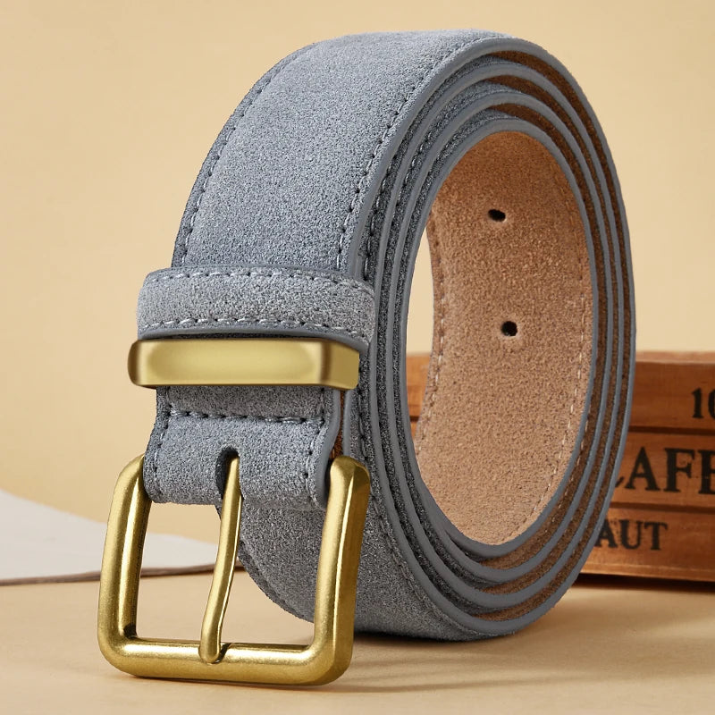 Ceinture en Daim Boucle Dorée