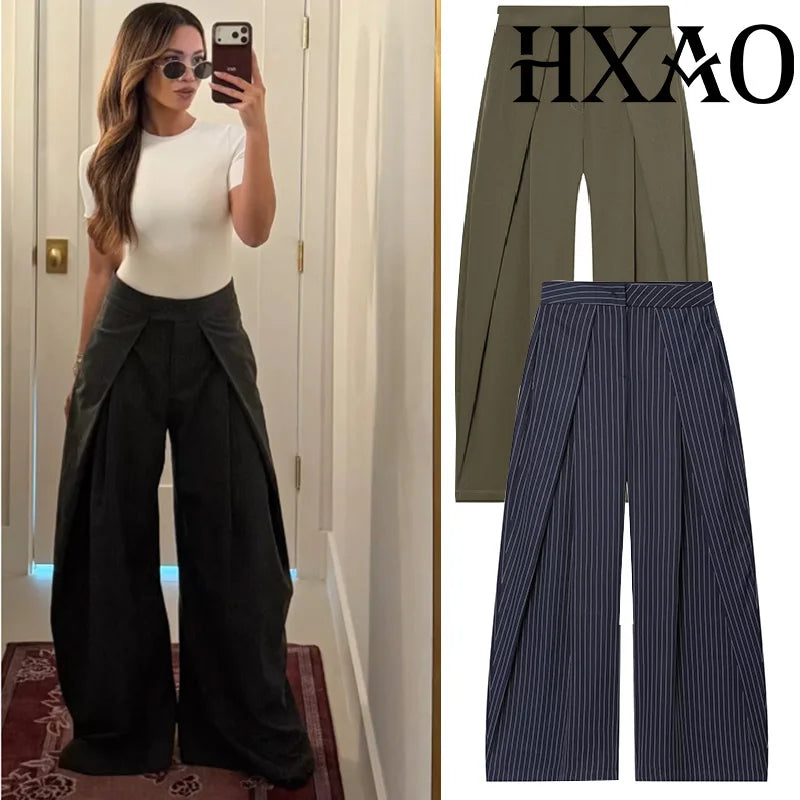 Pantalon de Tailleur Large