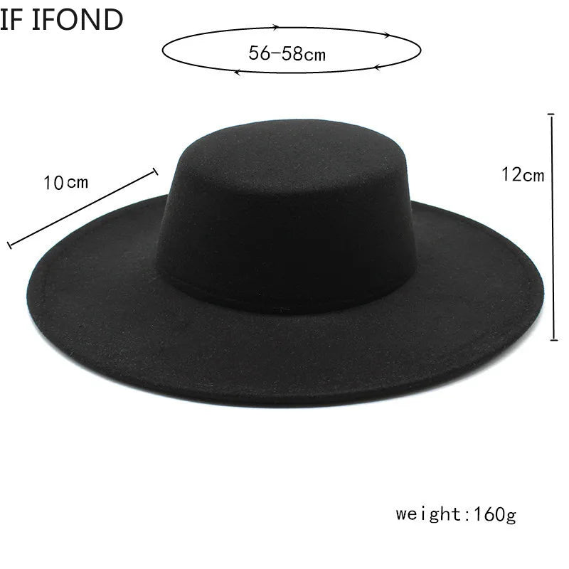 Chapeau Large Bord en Feutre