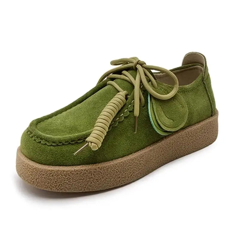 Mocassins à Lacets en Daim