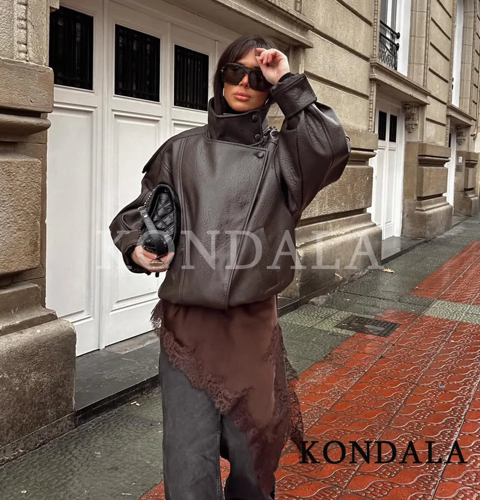 Blouson Aviateur Effet Cuir