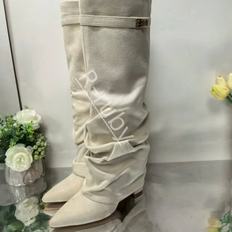 Bottes Hautes à Boucle