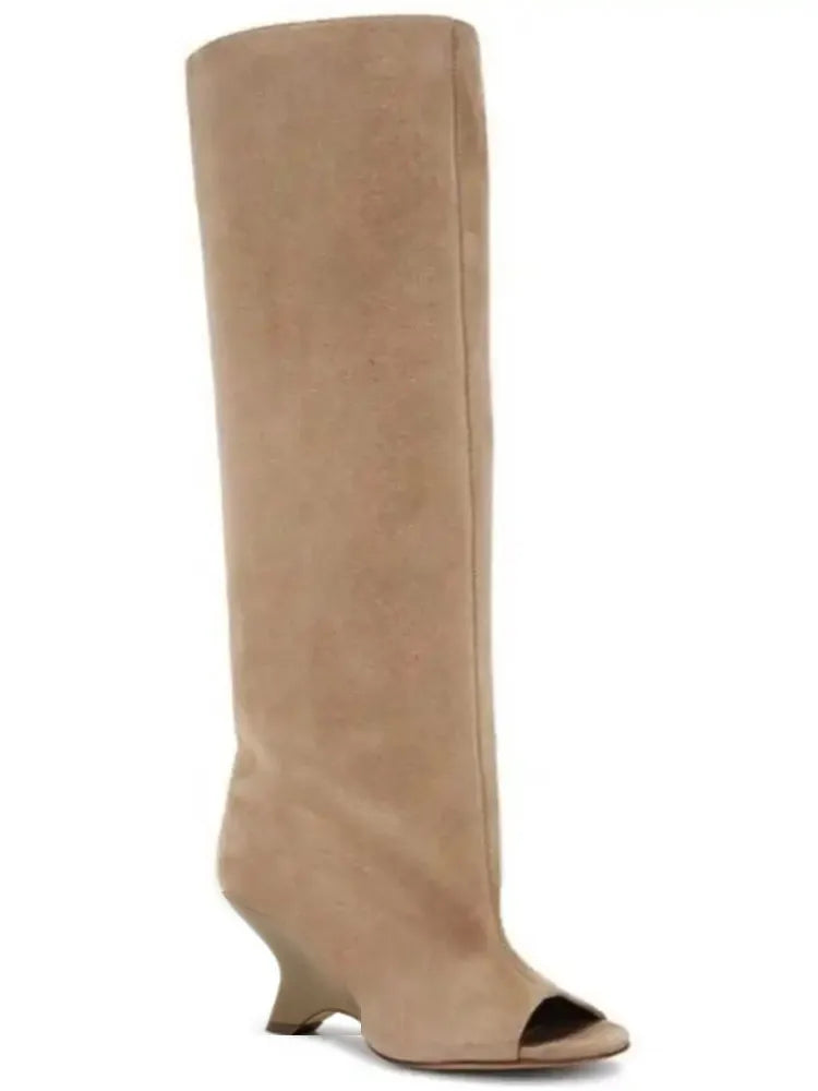 Bottes Hautes Talon Biseauté