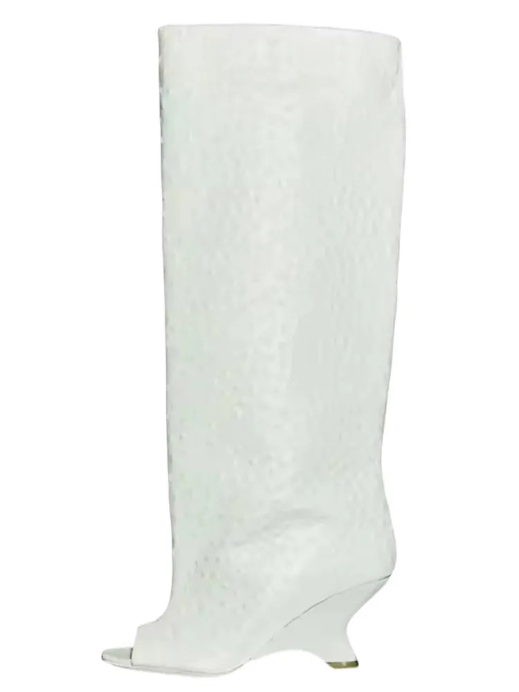 Bottes Hautes Talon Biseauté