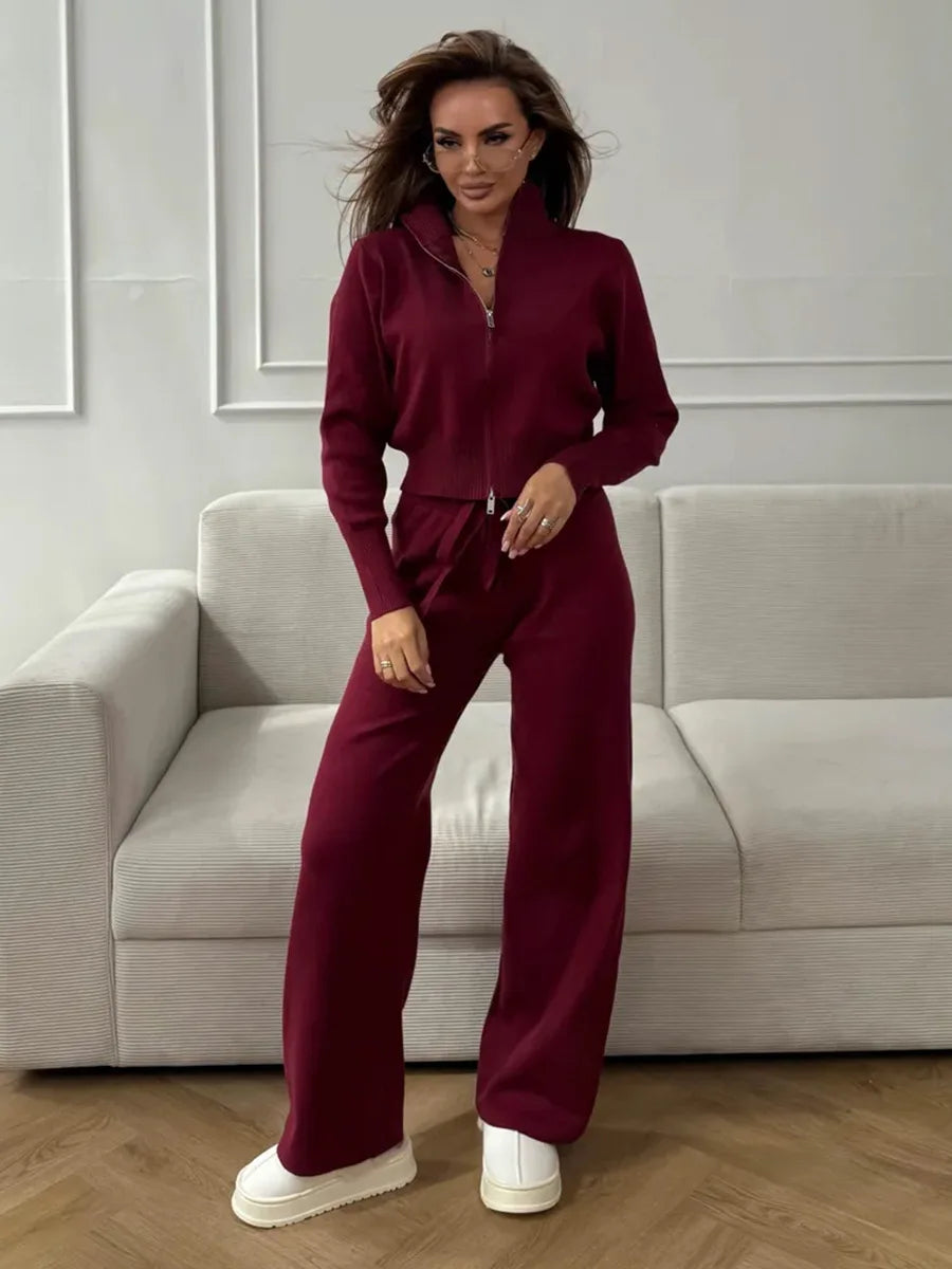 Ensemble Maille Zippé