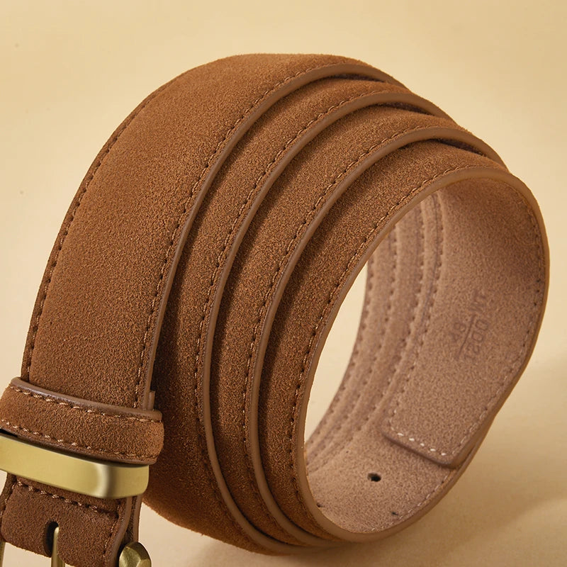 Ceinture en Daim Boucle Dorée