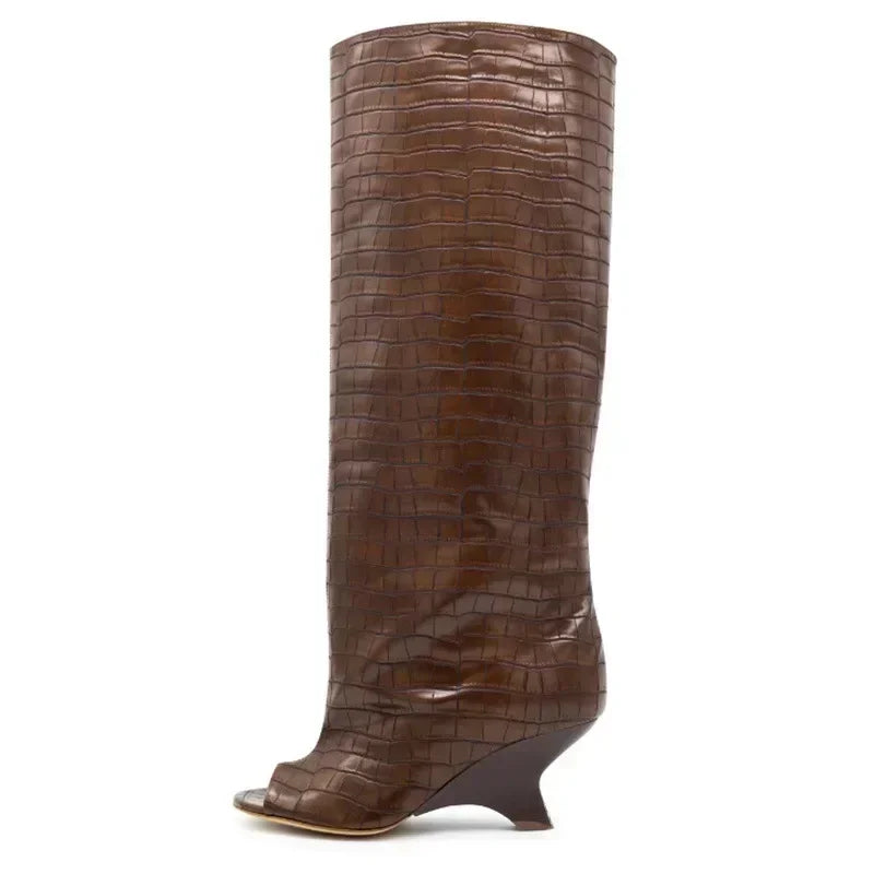 Bottes Hautes Talon Biseauté