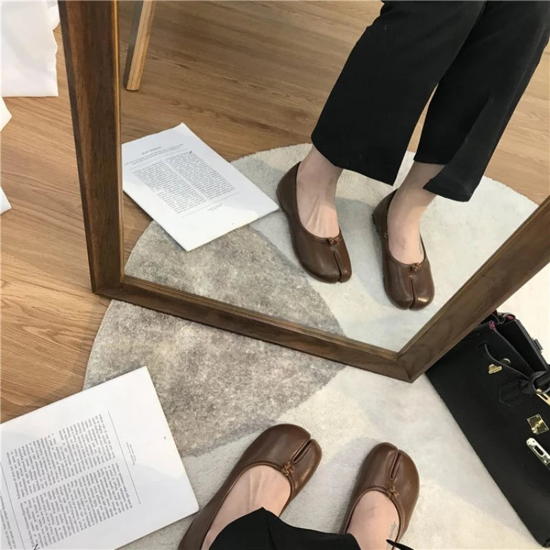 Ballerines Tabi Cuir Souple